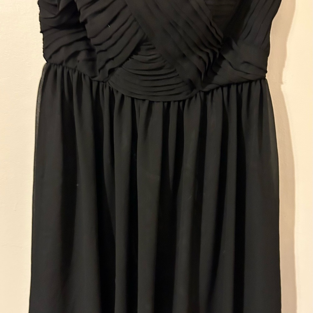 Forever 21 Mini Chiffon Pleated Dress - Black -Size Large